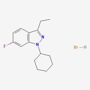 1-Cyclohexyl-3-ethyl-6-fluoro-1H-indazole hydrobromide