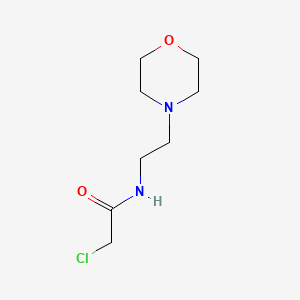 molecular formula C8H15ClN2O2 B8796527 2-chloro-N-(2-morpholin-4-ylethyl)acetamide CAS No. 112361-76-9