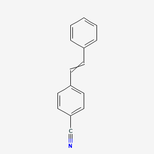 molecular formula C15H11N B8796575 4-[(E)-2-Phenylethenyl]benzonitrile 