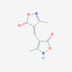 4-[(5-Hydroxy-3-methylisoxazol-4-YL)methylene]-3-methyl-(4H)isoxazol-5-one
