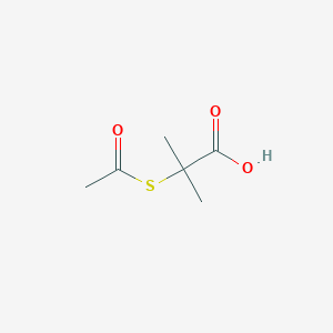 molecular formula C6H10O3S B8796602 2-Acetylthioisobutyric Acid 
