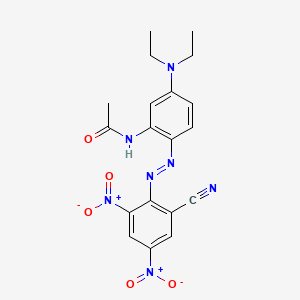 molecular formula C19H19N7O5 B8796714 Disperse blue 165:1 CAS No. 24170-60-3