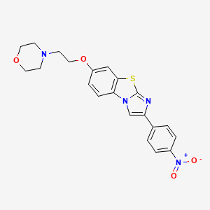 7-[2-(4-Morpholinyl)ethoxy]-2-(4-nitrophenyl)imidazo[2,1-b]benzothiazole