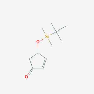 molecular formula C11H20O2Si B8796764 4-((Tert-butyldimethylsilyl)oxy)cyclopent-2-enone CAS No. 56745-67-6