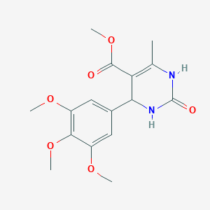 molecular formula C16H20N2O6 B8796817 Methyl 6-methyl-2-oxo-4-(3,4,5-trimethoxyphenyl)-1,2,3,4-tetrahydropyrimidine-5-carboxylate 