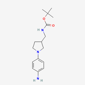 [1-(4-Amino-phenyl)-pyrrolidin-3-ylmethyl]-carbamic acid tert-butyl ester