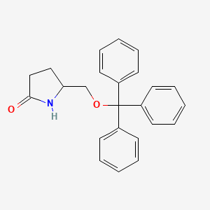 5-(Triphenylmethoxymethyl)pyrrolidine-2-one
