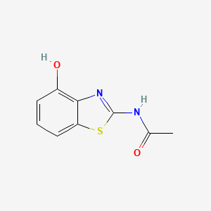 molecular formula C9H8N2O2S B8796881 Acetamide, N-(4-hydroxy-2-benzothiazolyl)- CAS No. 20600-52-6