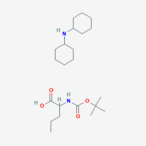 molecular formula C22H42N2O4 B8796882 BOC--Nva--OH.DCHA 