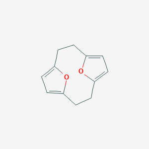 molecular formula C12H12O2 B087969 13,14-Dioxatricyclo[8.2.1.14,7]tetradeca-4,6,10,12-tetraene CAS No. 73650-68-7