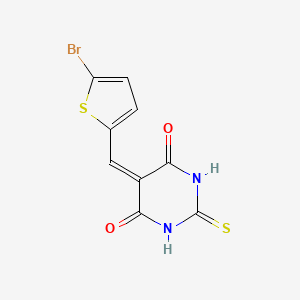 5-[(5-Bromothiophen-2-yl)methylidene]-2-sulfanylidene-1,3-diazinane-4,6-dione