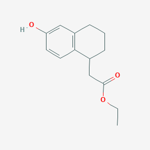 Ethyl 2-(6-hydroxy-1,2,3,4-tetrahydronaphthalen-1-yl)acetate
