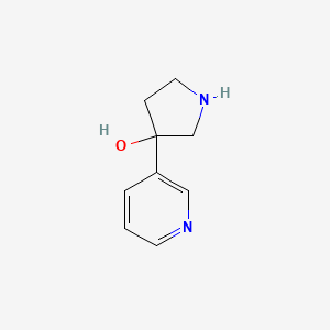 molecular formula C9H12N2O B8797084 3-(Pyridin-3-yl)pyrrolidin-3-ol 