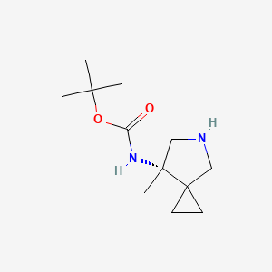 (S)-Tert-butyl (7-methyl-5-azaspiro[2.4]heptan-7-YL)carbamate