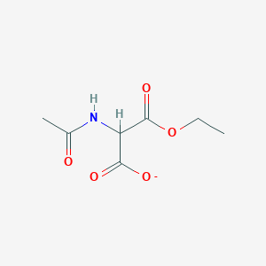molecular formula C7H10NO5- B8797131 Ethyl acetamidomalonate 