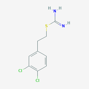 molecular formula C9H10Cl2N2S B8797295 2-(3,4-Dichlorophenethyl)isothiourea 