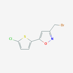 3-Bromomethyl-5-(5-chloro-thiophen-2-yl)-isoxazole