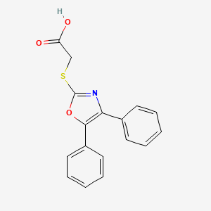 4,5-Diphenyl-2-oxazolylmercaptoacetic acid