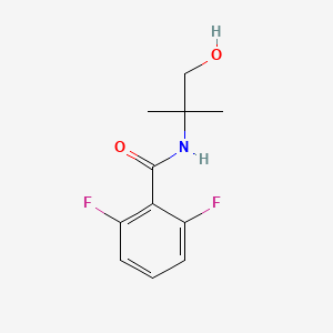 molecular formula C11H13F2NO2 B8797427 2,6-Difluoro-N-(1-hydroxy-2-methyl-2-propyl)benzamide 
