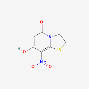 molecular formula C7H6N2O4S B8797435 7-Hydroxy-8-nitro-2H-thiazolo[3,2-A]pyridin-5(3H)-one CAS No. 1303510-58-8