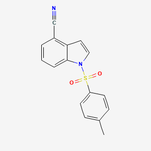 molecular formula C16H12N2O2S B8797461 1-Tosyl-1H-indole-4-carbonitrile 