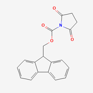 molecular formula C19H15NO4 B8797474 (9H-fluoren-9-yl)methyl 2,5-dioxopyrrolidine-1-carboxylate CAS No. 102774-86-7