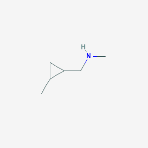 molecular formula C6H13N B8797478 Methyl[(2-methylcyclopropyl)methyl]amine 