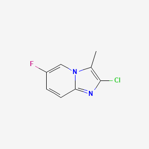 molecular formula C8H6ClFN2 B8797481 2-Chloro-6-fluoro-3-methylimidazo[1,2-A]pyridine CAS No. 1428521-71-4