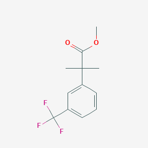 molecular formula C12H13F3O2 B8797504 Methyl 2-methyl-2-(3-(trifluoromethyl)phenyl)propanoate CAS No. 254895-41-5