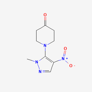 1-(1-Methyl-4-nitro-1H-pyrazol-5-YL)piperidin-4-one