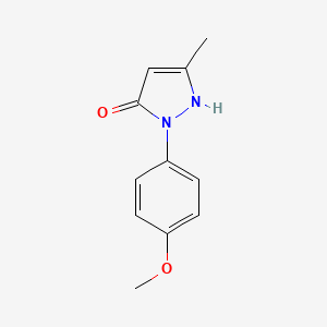2-(4-methoxyphenyl)-5-methyl-1,2-dihydro-3H-pyrazol-3-one