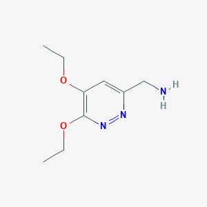 (5,6-Diethoxypyridazin-3-yl)methanamine