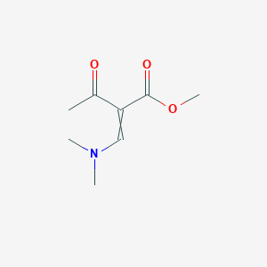 molecular formula C8H13NO3 B8797623 Methyl 2-((dimethylamino)methylene)-3-oxobutanoate 