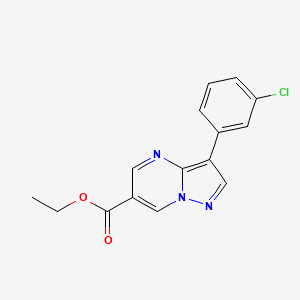 Ethyl 3-(3-chlorophenyl)pyrazolo[1,5-a]pyrimidine-6-carboxylate