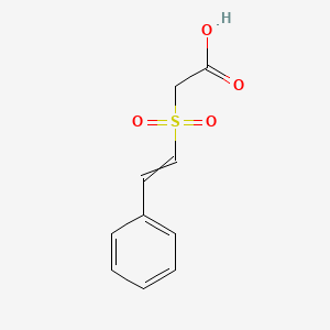 molecular formula C10H10O4S B8797791 Styrylsulfonylacetic acid 