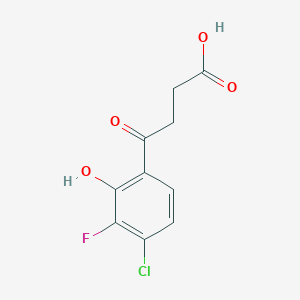 4-(4-Chloro-3-fluoro-2-hydroxyphenyl)-4-oxobutanoic acid