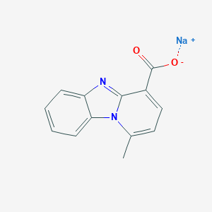 Pyrido(1,2-a)benzimidazole-4-carboxylic acid, 1-methyl-, sodium salt