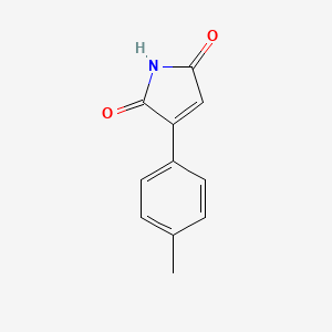 molecular formula C11H9NO2 B8797818 3-(p-tolyl)-1H-pyrrole-2,5-dione CAS No. 89931-79-3