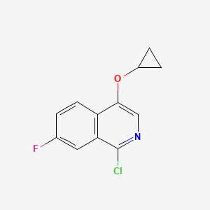 1-Chloro-4-cyclopropoxy-7-fluoroisoquinoline