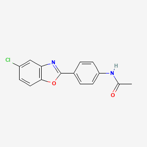 N-[4-(5-Chloro-benzooxazol-2-yl)-phenyl]-acetamide