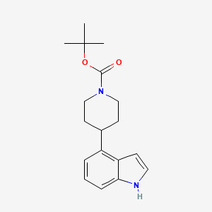 molecular formula C18H24N2O2 B8797951 tert-Butyl 4-(1H-indol-4-yl)piperidine-1-carboxylate 