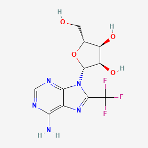 molecular formula C11H12F3N5O4 B8797979 8-(Trifluoromethyl)adenosine CAS No. 76513-89-8