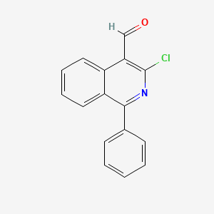 molecular formula C16H10ClNO B8797994 3-Chloro-1-phenylisoquinoline-4-carbaldehyde CAS No. 72118-68-4