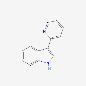 molecular formula C13H10N2 B8797995 3-(Pyridin-2-yl)-1H-indole CAS No. 3139-24-0
