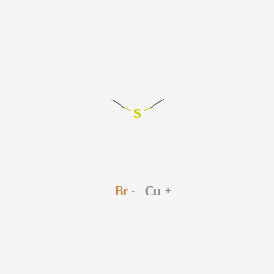 molecular formula C2H6BrCuS B8798063 Copper(1+);methylsulfanylmethane;bromide 