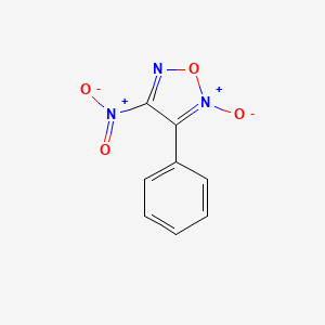molecular formula C8H5N3O4 B8798076 4-Nitro-3-phenylfuroxan CAS No. 49558-03-4
