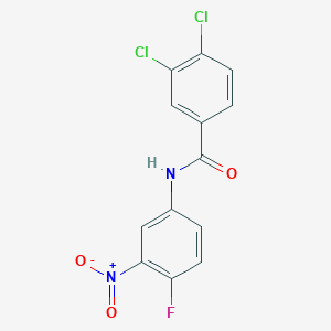 3,4-dichloro-N-(4-fluoro-3-nitrophenyl)benzamide