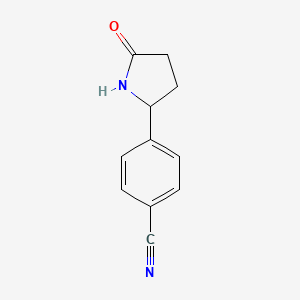 4-(5-Oxopyrrolidin-2-yl)benzonitrile