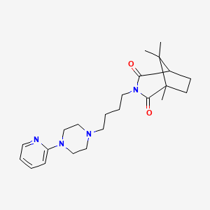 1,8,8-Trimethyl-3-[4-(4-pyridin-2-yl-piperazin-1-yl)butyl]-3-aza-bicyclo[3.2.1]octane-2,4-dione