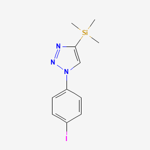 1-(4-iodophenyl)-4-(trimethylsilyl)-1H-1,2,3-triazole